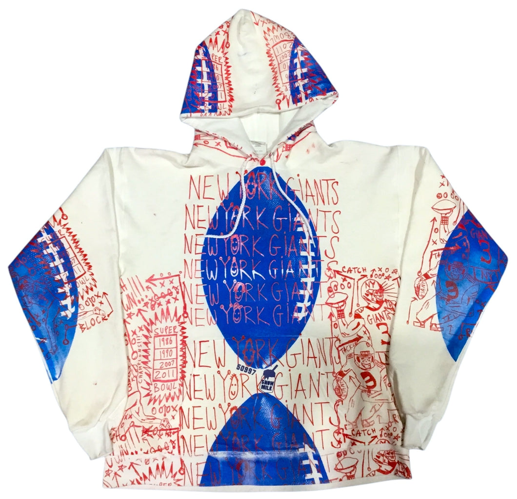 New York Giants Custom Sample Hoodie (Size Medium)