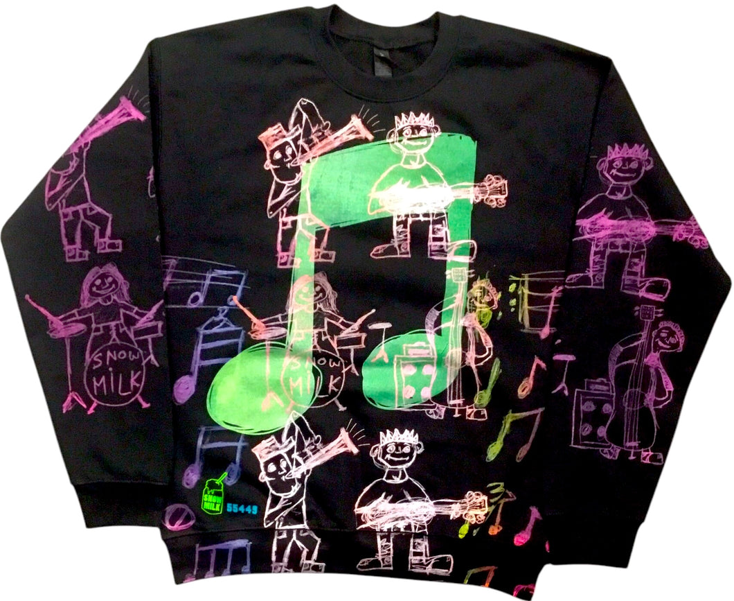 Music Notes Crewneck (Size Medium)