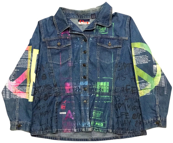 World Peace Jean Jacket (Size  XL 22/24W )