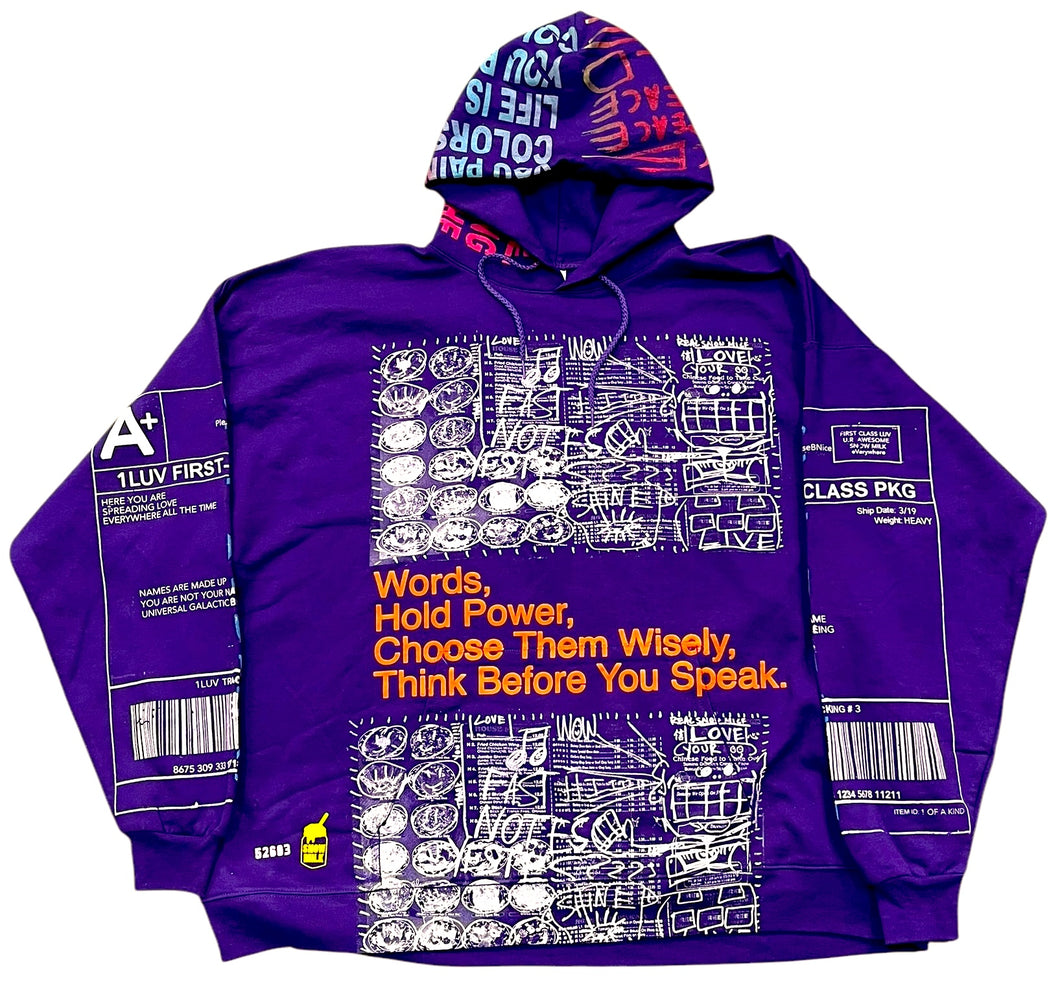 Words Hold Power Hoodie (Size 3XL)