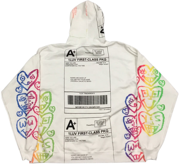 Positive Shipping Label Hoodie (Size 2XL)