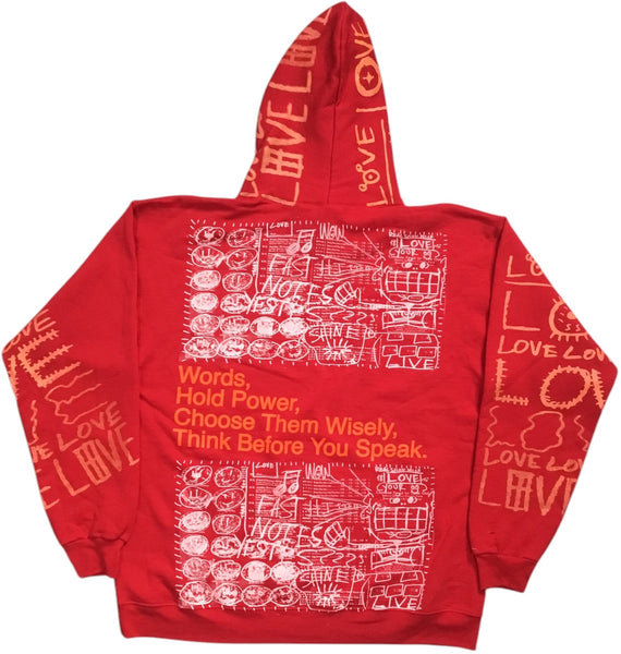 Words Hold Power Hoodie (Size Large)