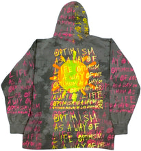 Load image into Gallery viewer, Optimism As A Way Of Life Acid Wash Hoodie (Size XL)
