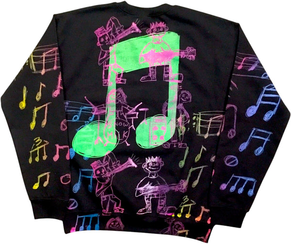 Music Notes Crewneck (Size Medium)