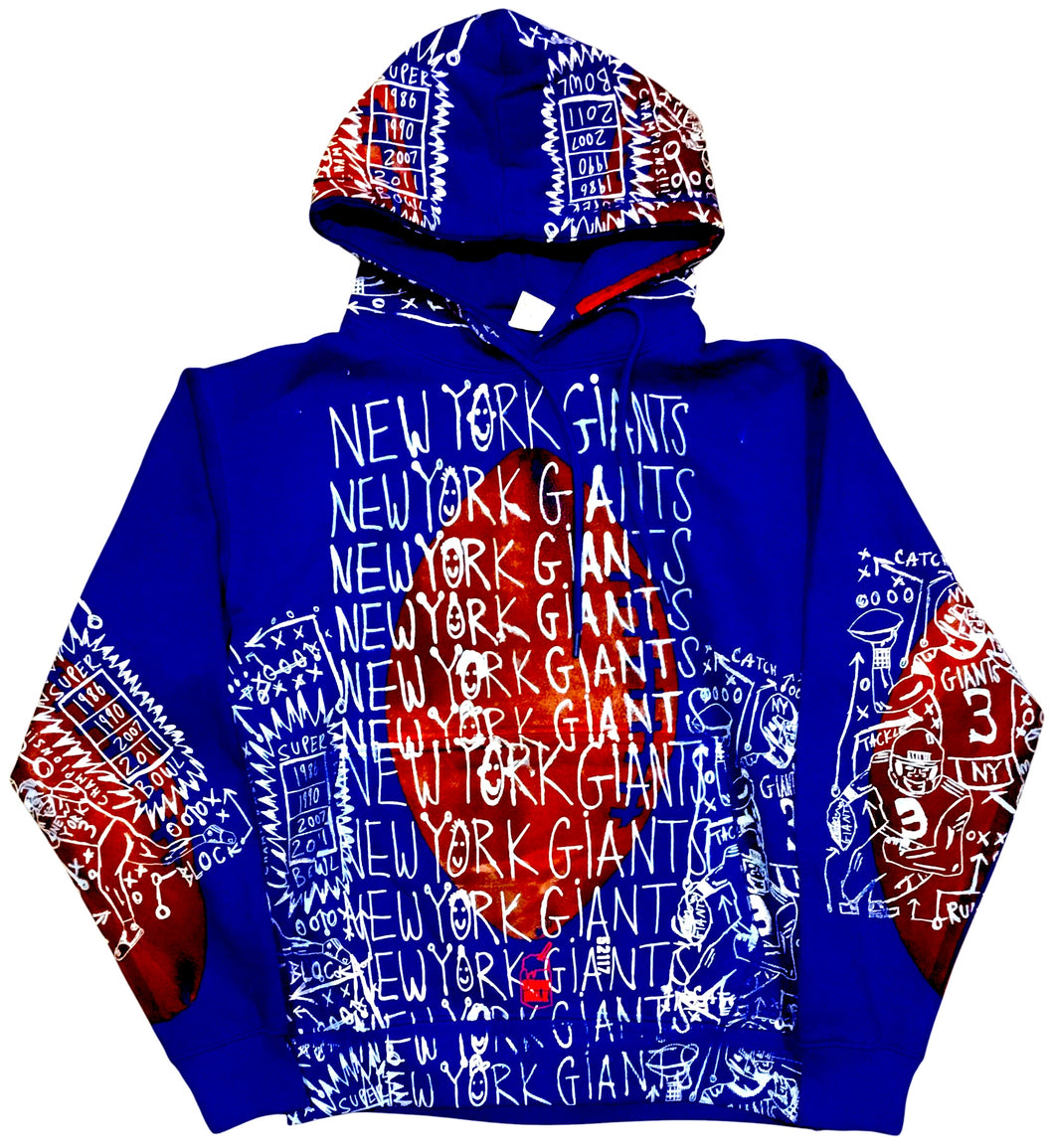 New York Giants Custom Sample Hoodie (Size Small)