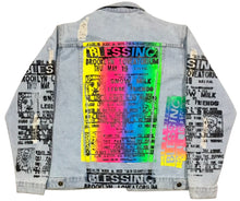 Load image into Gallery viewer, Blessing Event Poster Denim Jacket (Size Medium)
