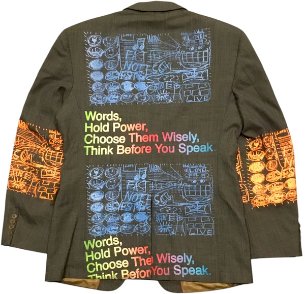 Words Hold Power Blazer (Size 40R)