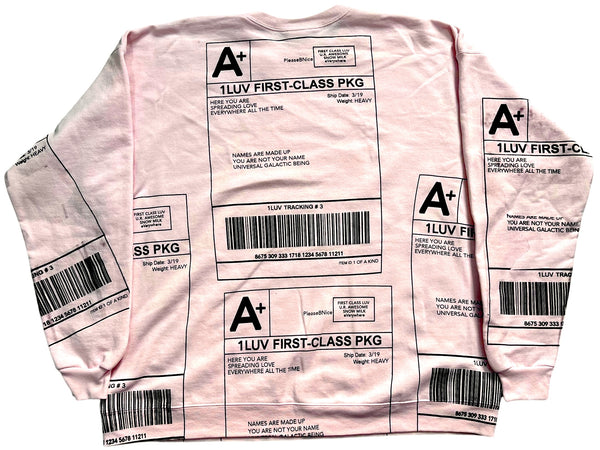 Positive Shipping Label Crewneck (Size XL)