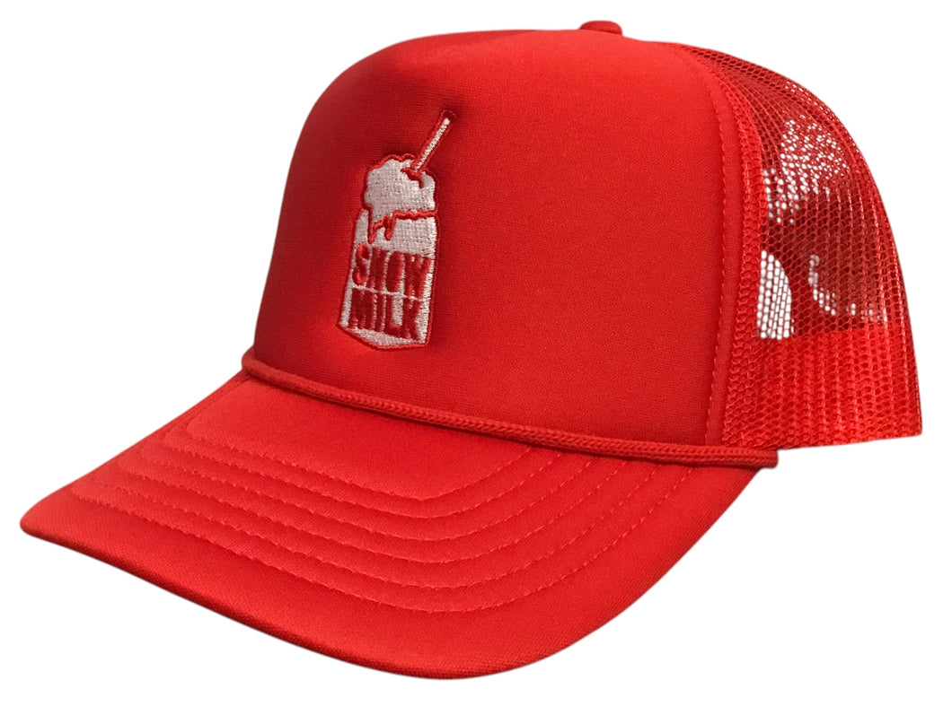 Snow Milk Foam Mesh-Back Trucker Hat