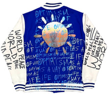 Load image into Gallery viewer, Optimism As A Way Of Life Varsity Jacket (Size Medium)
