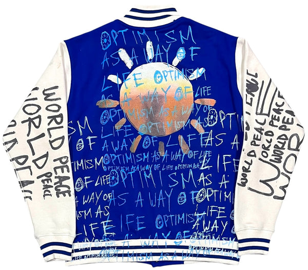 Optimism As A Way Of Life Varsity Jacket (Size Medium)