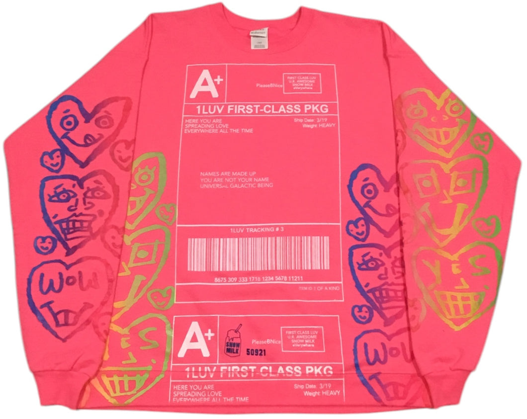 Positive Shipping Label Crewneck (Size Large)