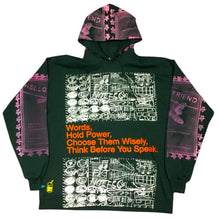 Load image into Gallery viewer, Words Hold Power Hoodie (Size Large)
