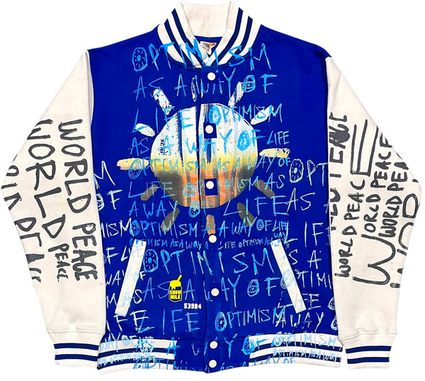 Optimism As A Way Of Life Varsity Jacket (Size Medium)