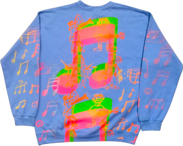 Music Notes Crewneck (Size Large)