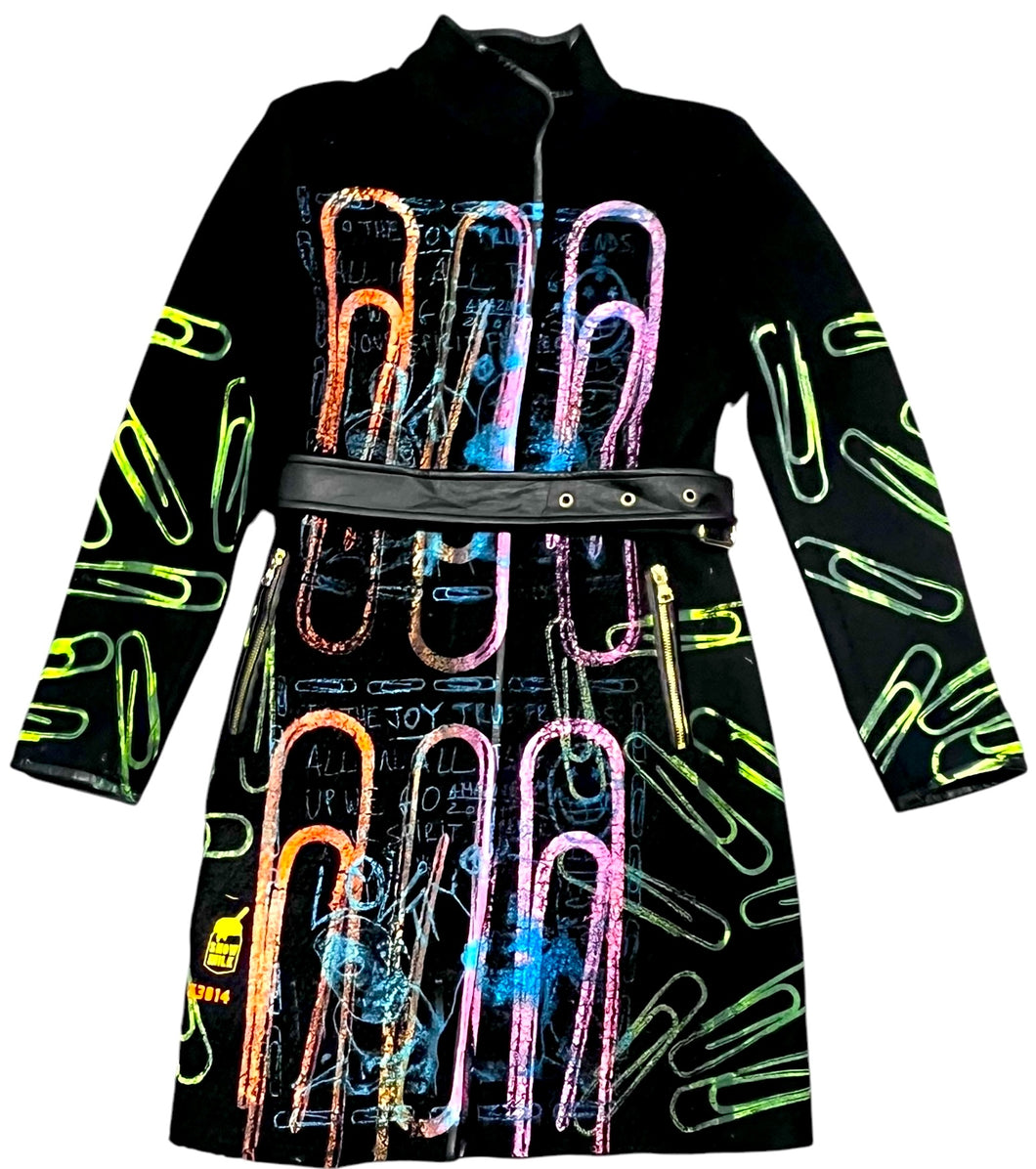 Lucha Paperclips  Overcoat (Size Small)