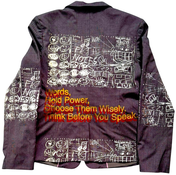 Words Hold Power Blazer (Size 10)