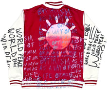 Load image into Gallery viewer, Optimism As A Way Of Life Varsity Jacket (Size Medium)
