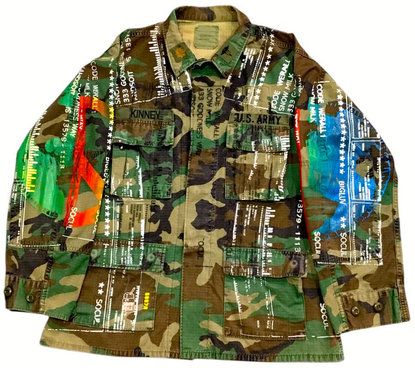 World Peace Vintage Army Jacket (Size Medium)