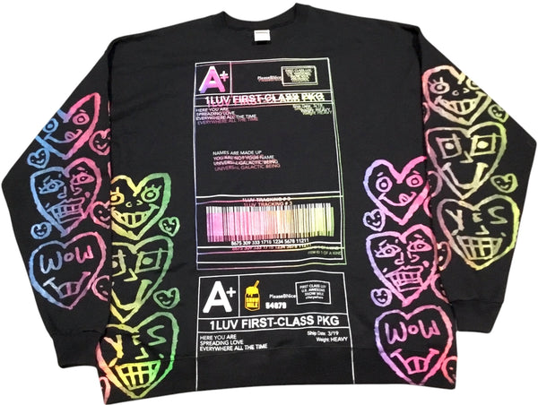 Positive Shipping Label Crewneck (Size XL)