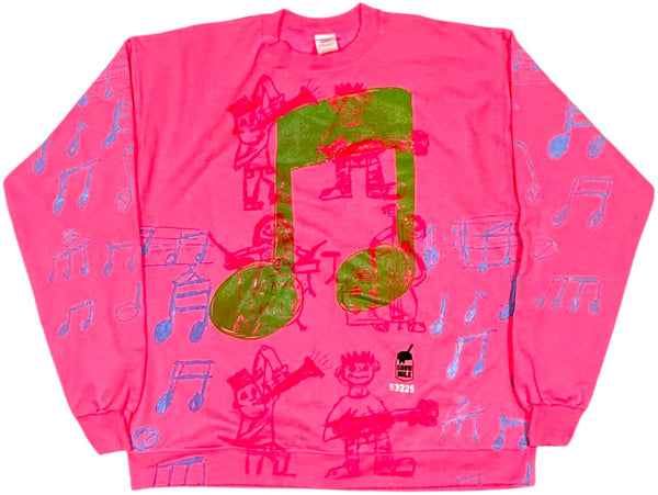 Music Notes Crewneck (Size Large)