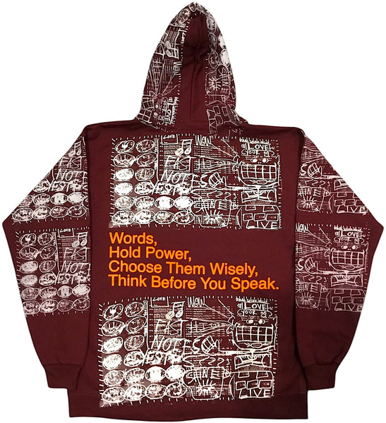 Words Hold Power Hoodie (Large)