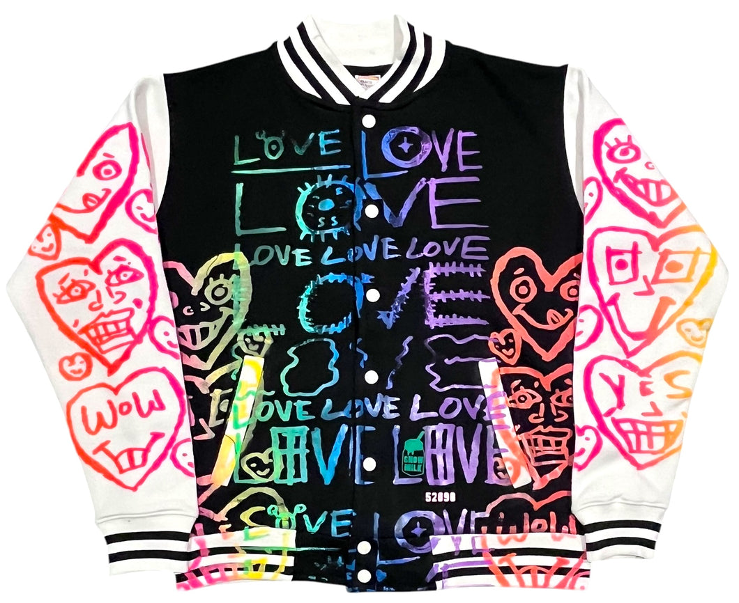 Love Love Love Varsity Jacket (Size Medium)