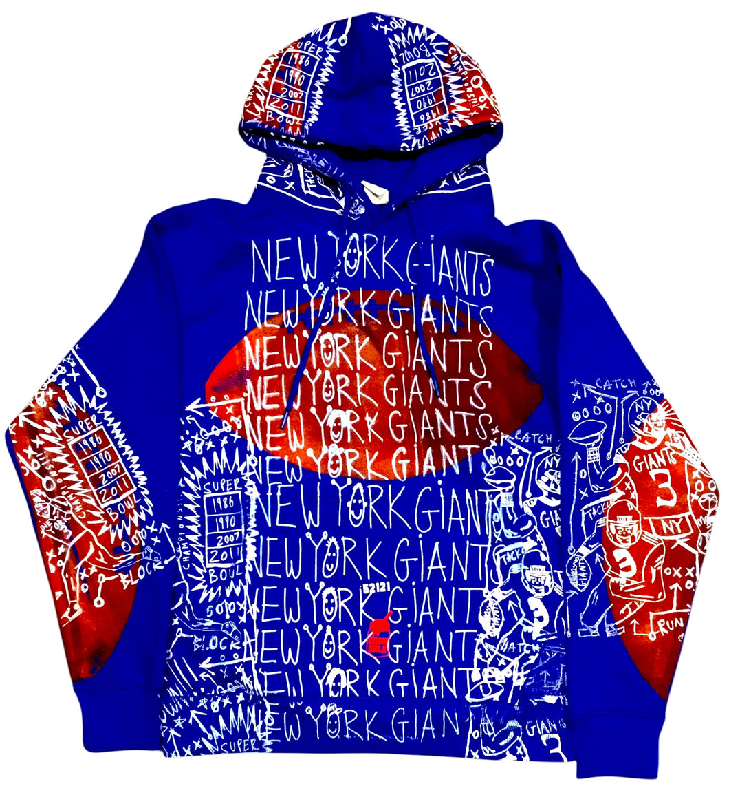 New York Giants Custom Sample Hoodie (Size Small)