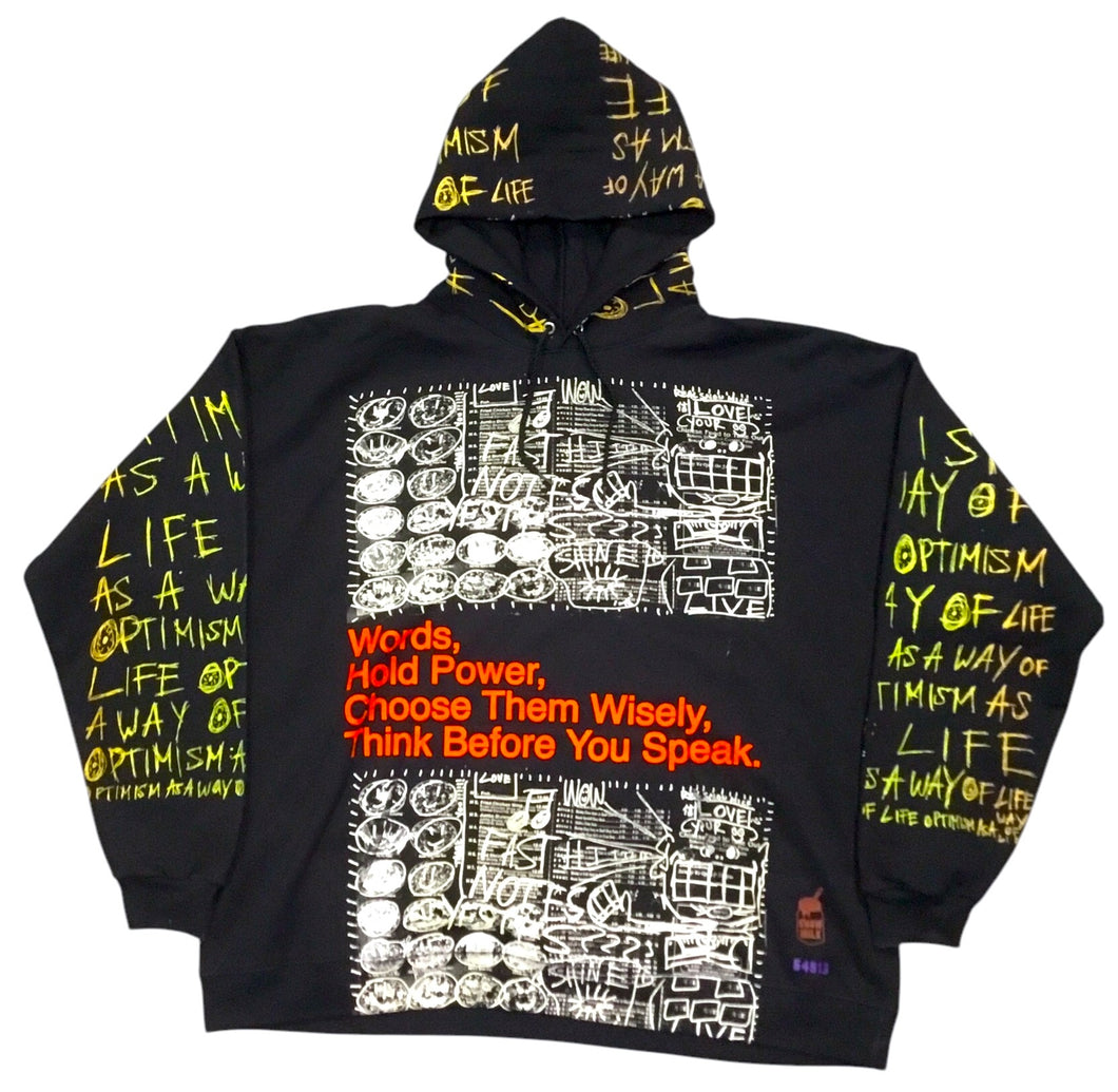 Words Hold Power Hoodie (Size 2XL)