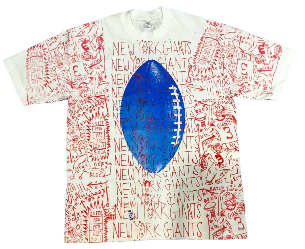 New York Giants Custom Sample Tee (Size Large)