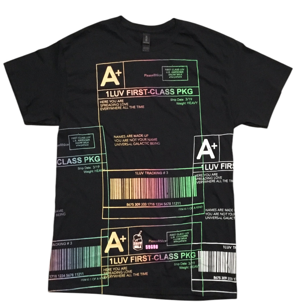 Positive Shipping Label Tee (Size Medium)