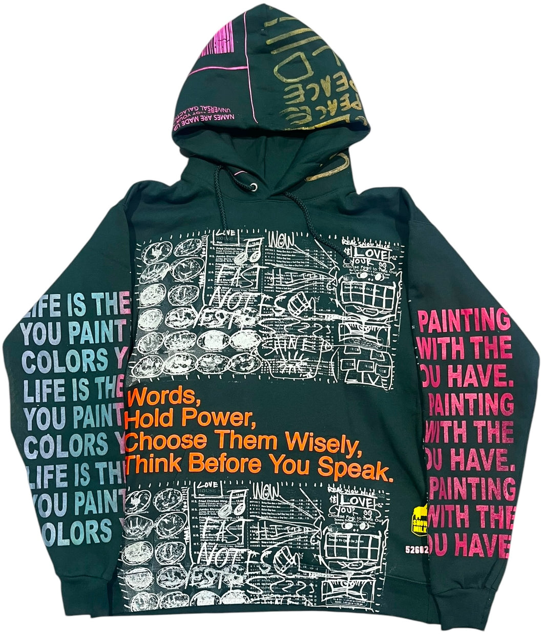 Words Hold Power Hoodie (Size Medium)