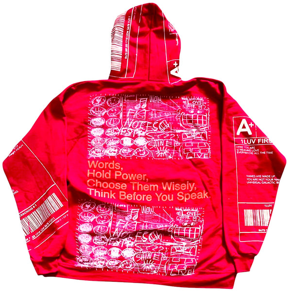 Words Hold Power Hoodie (Size XL)