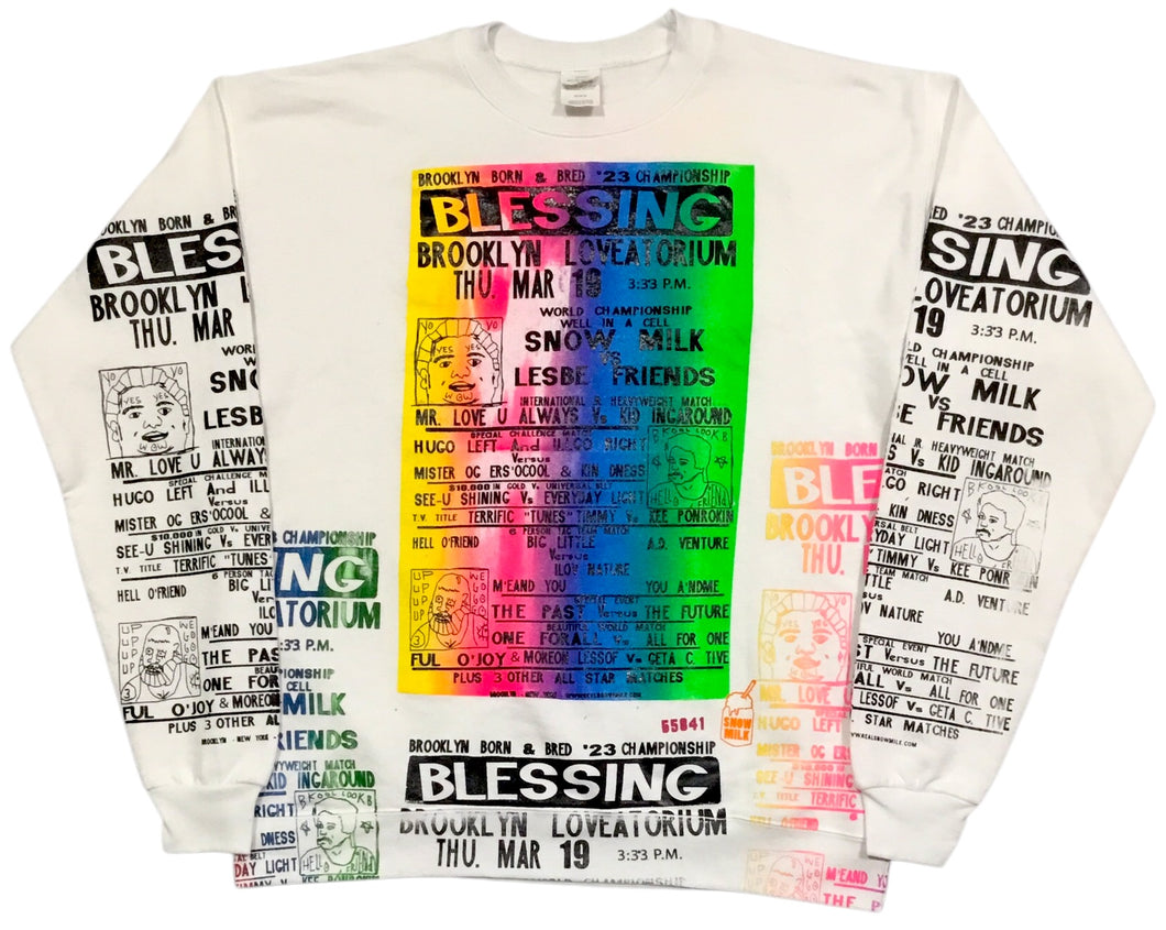 Blessing Event Poster Crewneck (Size Medium)