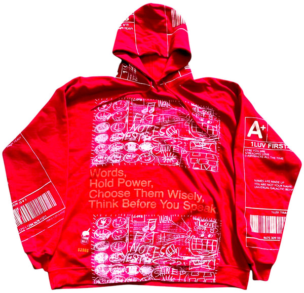 Words Hold Power Hoodie (Size XL)