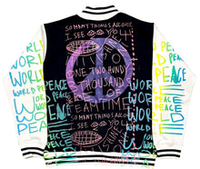 Load image into Gallery viewer, World Peace Varsity Jacket (Size Medium)
