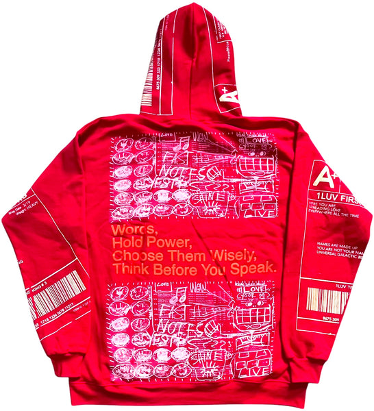 Words Hold Power Hoodie (Size Large)