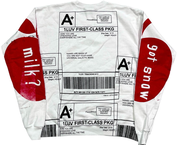 Positive Shipping Label Crewneck (Size Small)