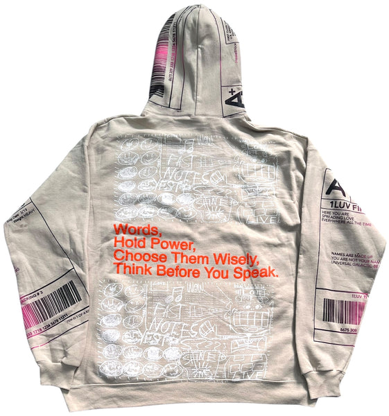 Words Hold Power Hoodie (Size XL)