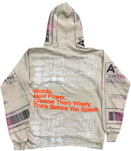 Load image into Gallery viewer, Words Hold Power Hoodie (Size Small)
