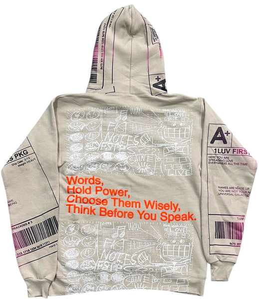 Words Hold Power Hoodie (Size Small)