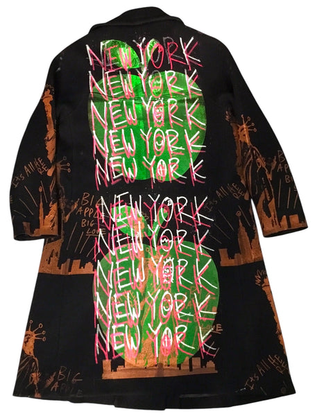 Big Apple Big Love Overcoat (Size Small)