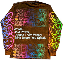 Load image into Gallery viewer, Words Hold Power  Long Sleeve (Size Small)
