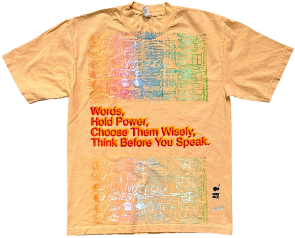 Words Hold Power Tee 6.5oz (Size Medium)