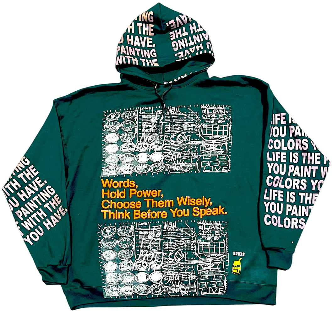 Words Hold Power Hoodie (Size 2XL)