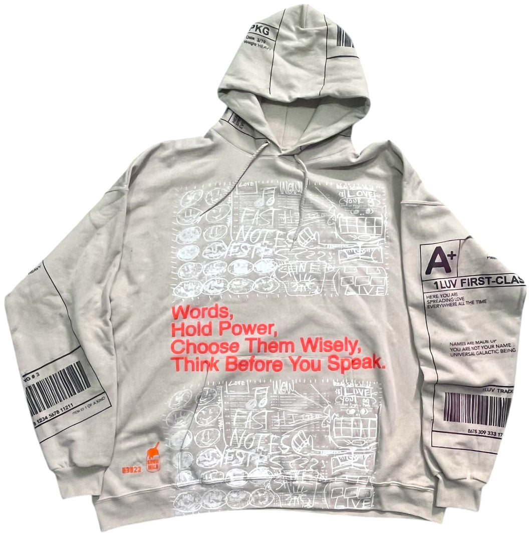 Words Hold Power Hoodie (Size 2XL)