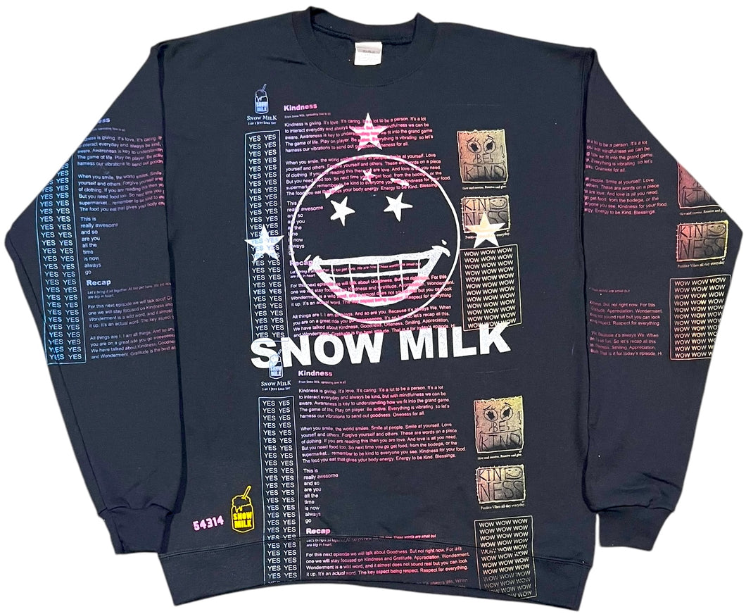 Snow Milk Kindness Crewneck (Size Medium)