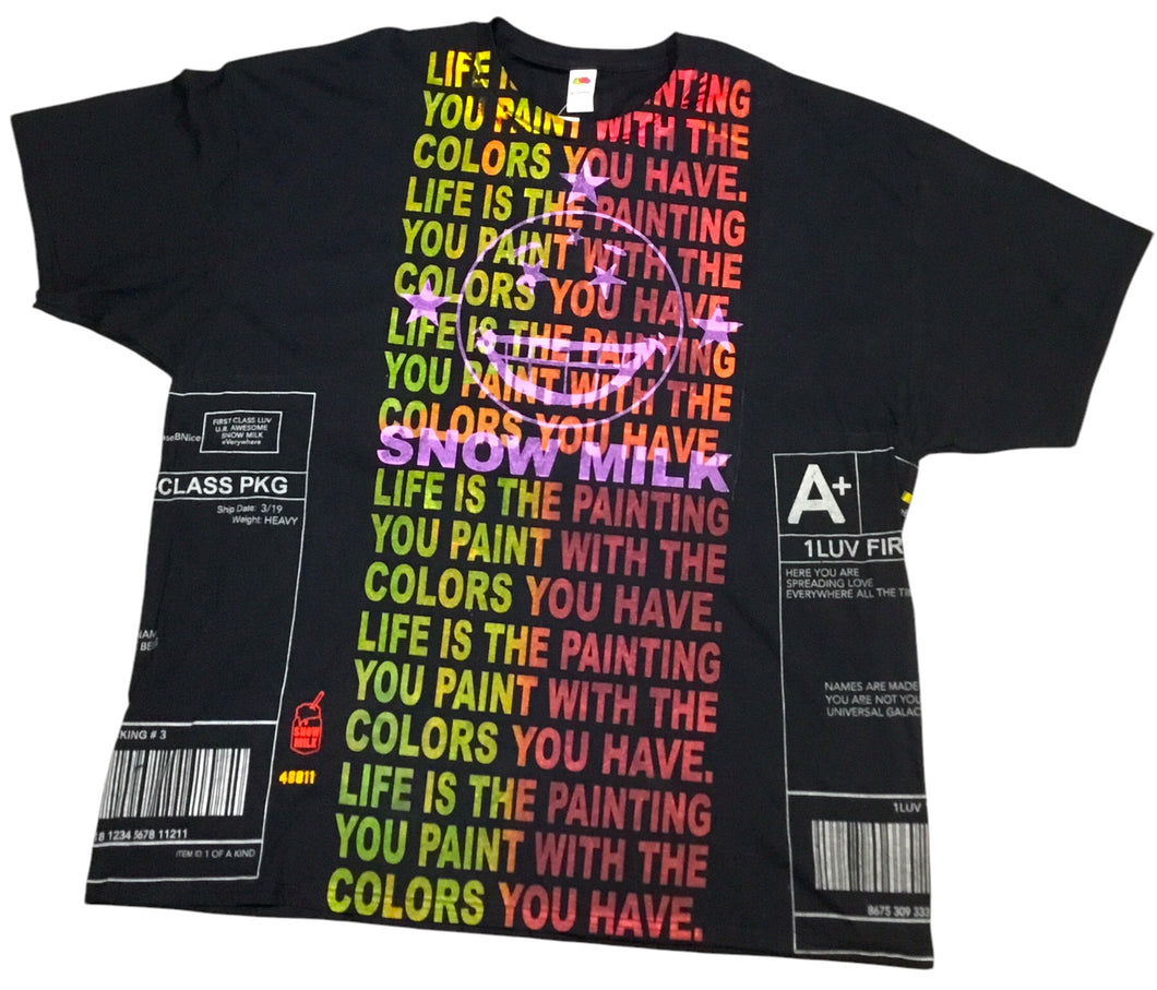 Life Is The Painting You Tee (Size 3XL)