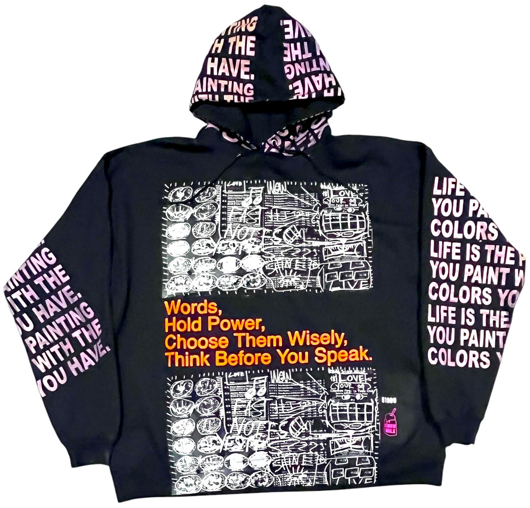 Words Hold Power Hoodie (Size 2XL)