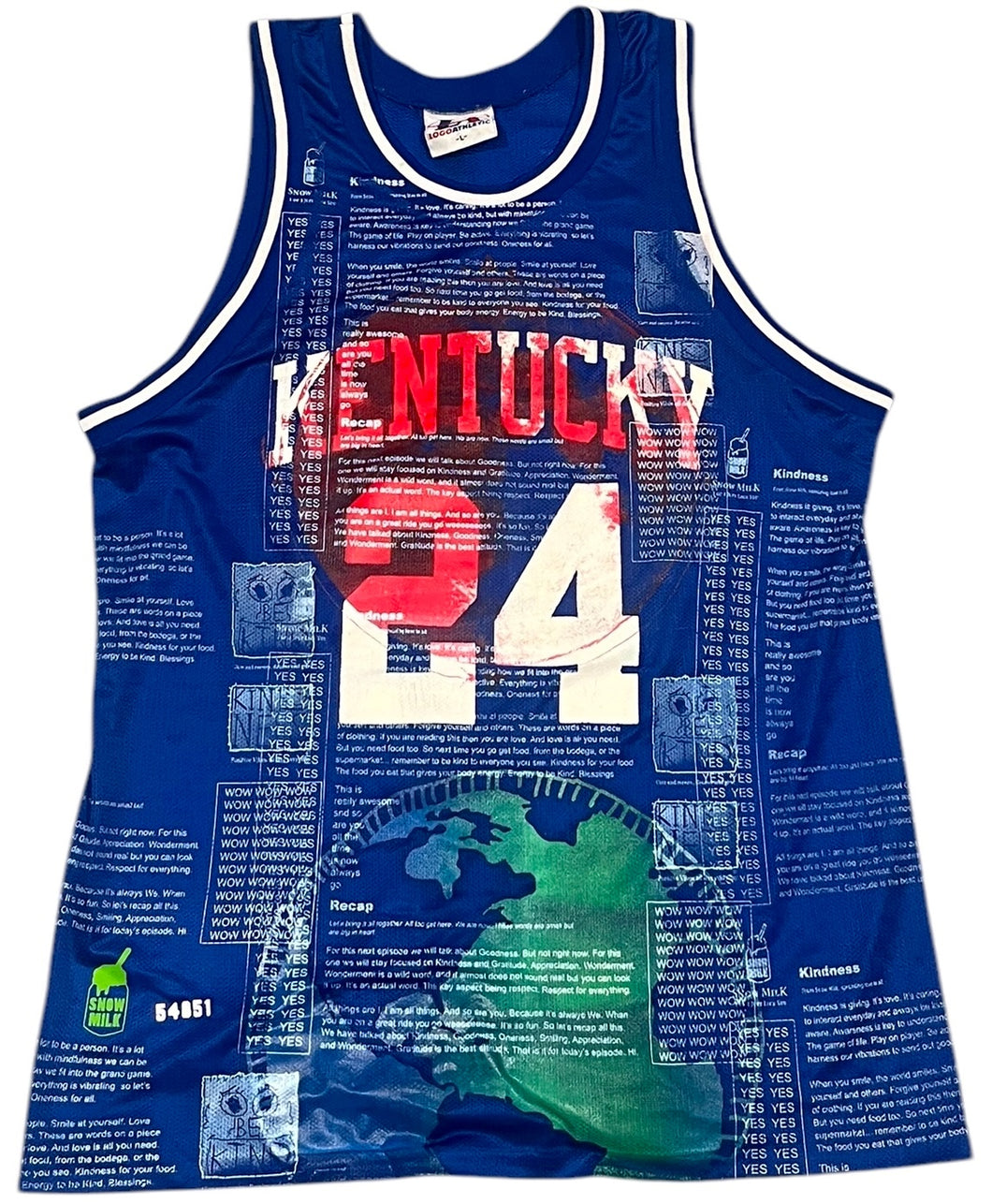 Kentucky Wildcats X Snow Milk Jersey (Size Large)